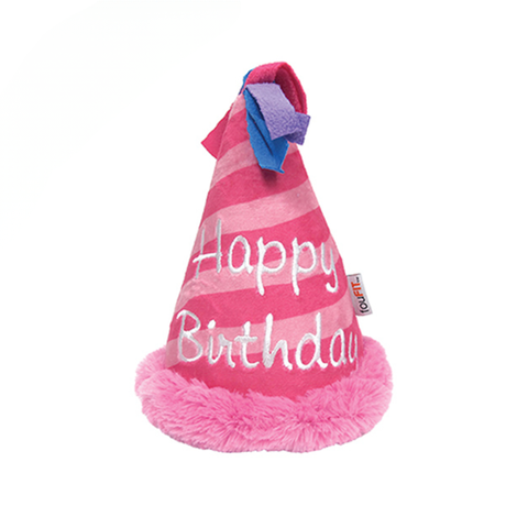 Foufit Plush Birthday Hat Pink