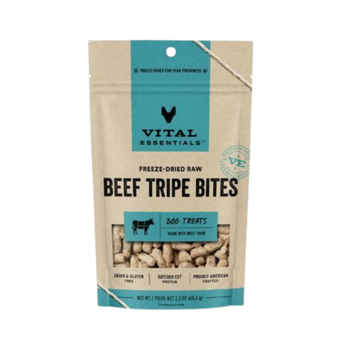 Vital Essentials Freeze Dried Beef Tripe Bites