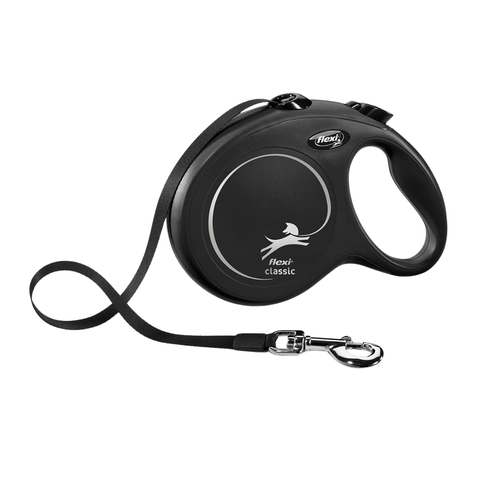 Flexi Classic Retractable Leash Black