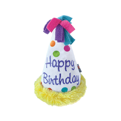 Foufit Plush Birthday Hat White