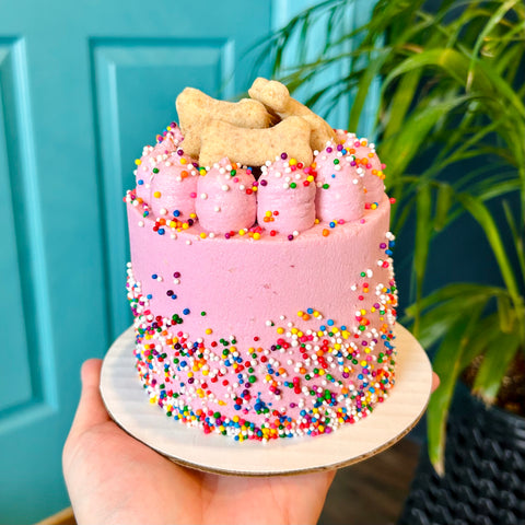Vanilla Funfetti Cake - Light Pink
