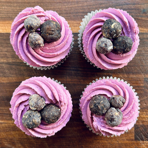 Blueberry Pop Cupcakes