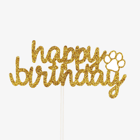Written Happy Birthday Topper