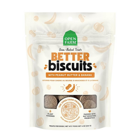 Open Farm Better Biscuits Peanut Butter & Banana