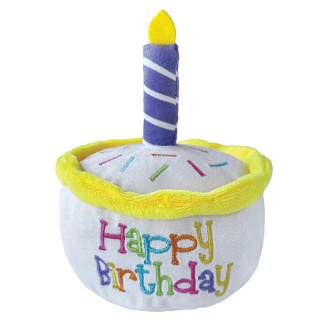 Foufit Plush Birthday Cake White