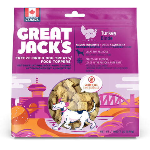 Great Jacks Freeze-Dried Turkey Treat & Topper