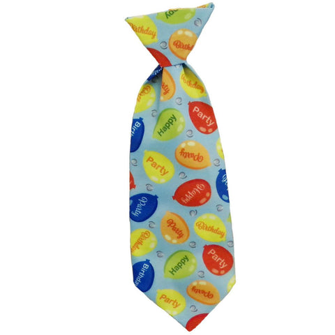 Birthday Long Tie Blue