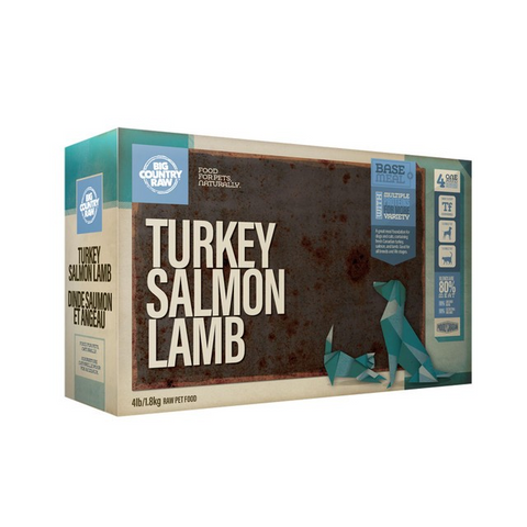 Big Country Raw Dinner Carton Turkey Salmon Lamb Blend