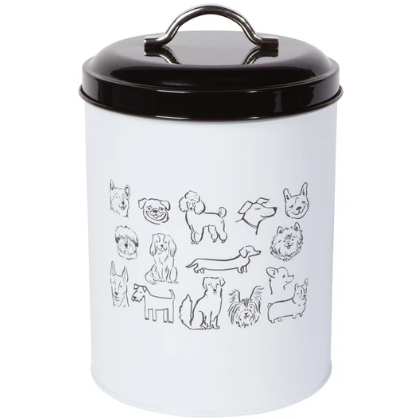 Dogs Metal Treat Jar