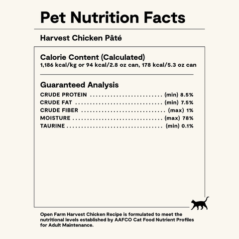 Open Farm Harvest Chicken Pâté for Cats