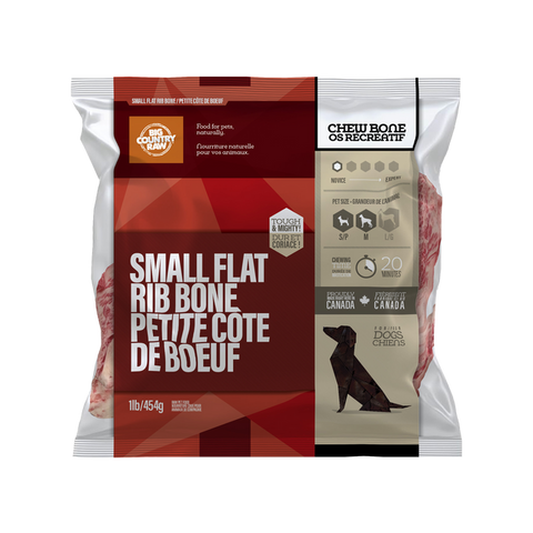 Big Country Raw Small Flat Rib Bones