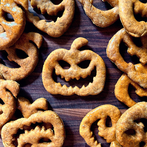 Jumbo Honey Glazed Jack-o’-Lanterns