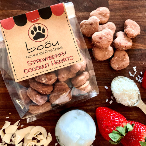 Strawberry Coconut Hearts