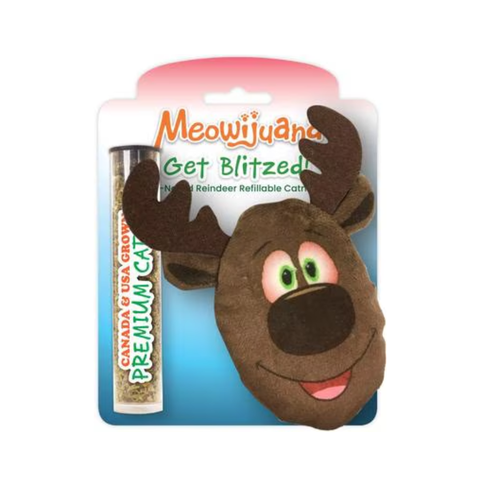 Meowijuana Get Blitzed Reindeer Cat Toy