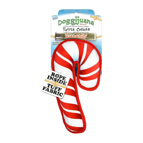 Doggijuana Tuffer Chewer Candy Cane