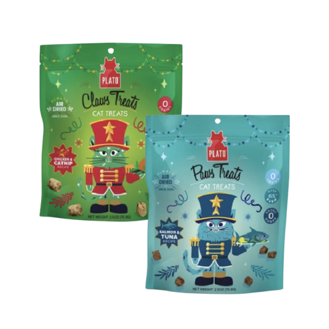 Plato Paws & Claws Holiday Cat Treats (pack)