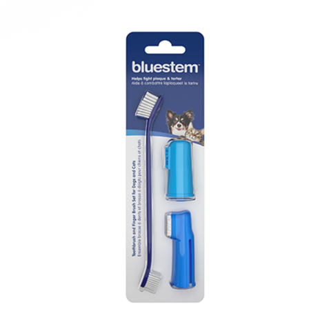 Bluestem Oral Care Tooth & Finger Brush Set