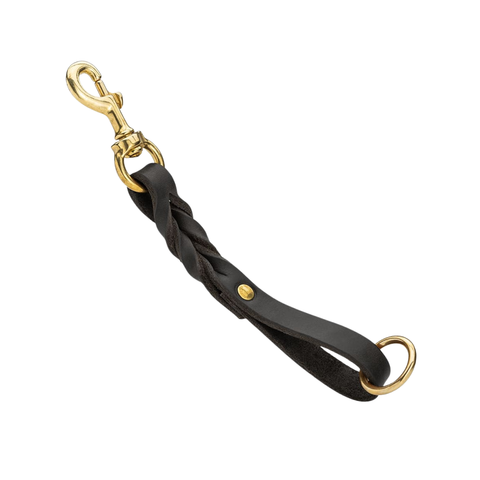 Angel Leather Braided Leash Tab