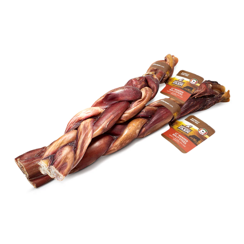 Natural Farm Braided Power Bully Stick