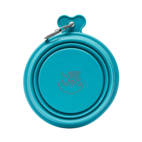 Messy Mutts Silicone Collapsable Bowl Blue
