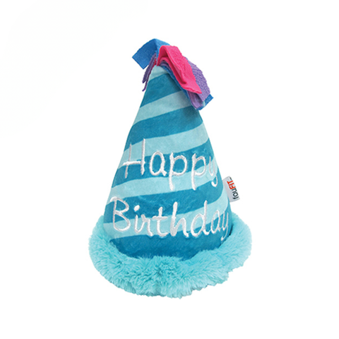 Foufit Plush Birthday Hat Blue