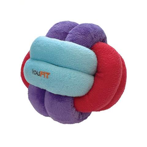 Foufit Hide n' Seek Knotted Snuffle Ball Blue