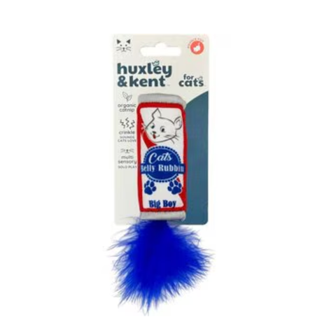 Huxley & Kent Blue Ribbon with Catnip Cat Toy