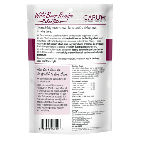 Caru Soft ‘n Tasty Wild Boar Baked Bites