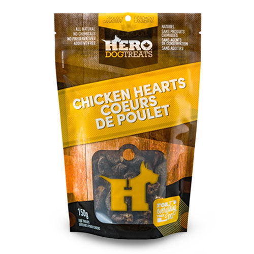 Hero Dog Treats Dehydrated Chicken Hearts