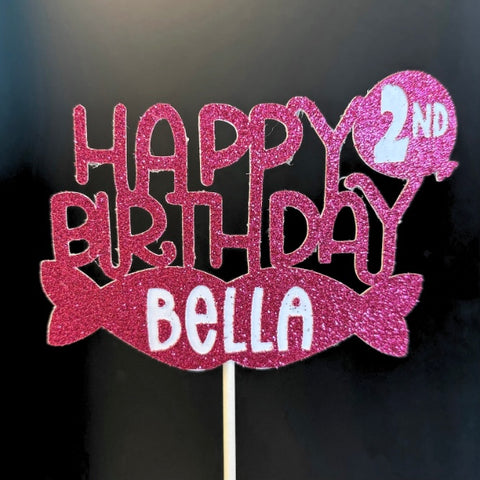 Mini Happy [#] Birthday [NAME] Topper