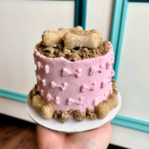 Cheeseburger Cake - Light Pink