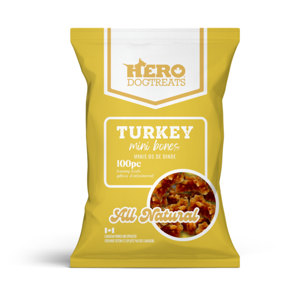 Hero Dog Treats Turkey Mini Bones
