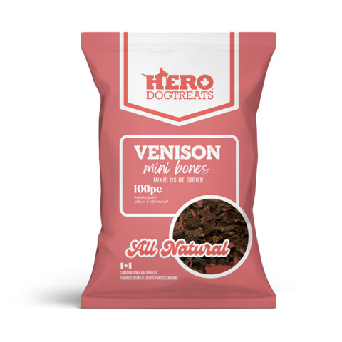 Hero Dog Treats Venison Mini Bones