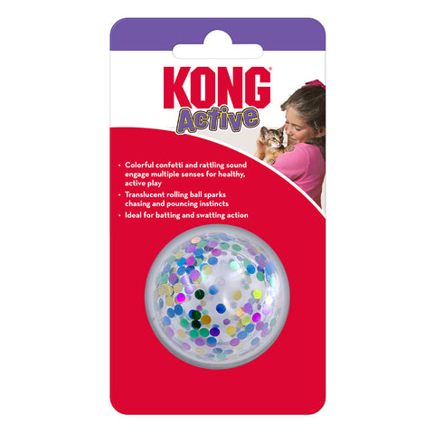 Kong Cat Active Confetti Party Ball