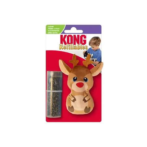 Kong Holiday Refillables Reindeer Cat Toy
