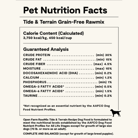 Open Farm RawMix Tide & Terrain Grain Free