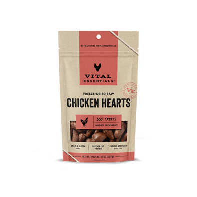 Vital Essentials Freeze Dried Chicken Hearts