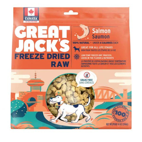 Great Jacks Freeze-Dried Salmon Treat & Topper