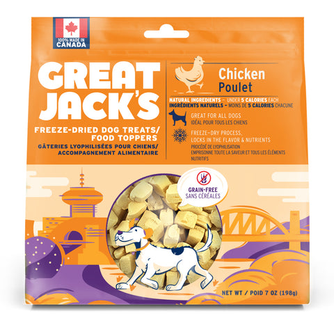 Great Jacks Freeze-Dried Chicken Treat & Topper