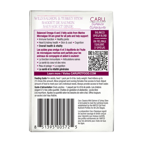 Caru Classics Salmon & Turkey Stew for Cats