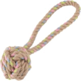 Beco Natural Hemp Rope Ball with Loop Handle