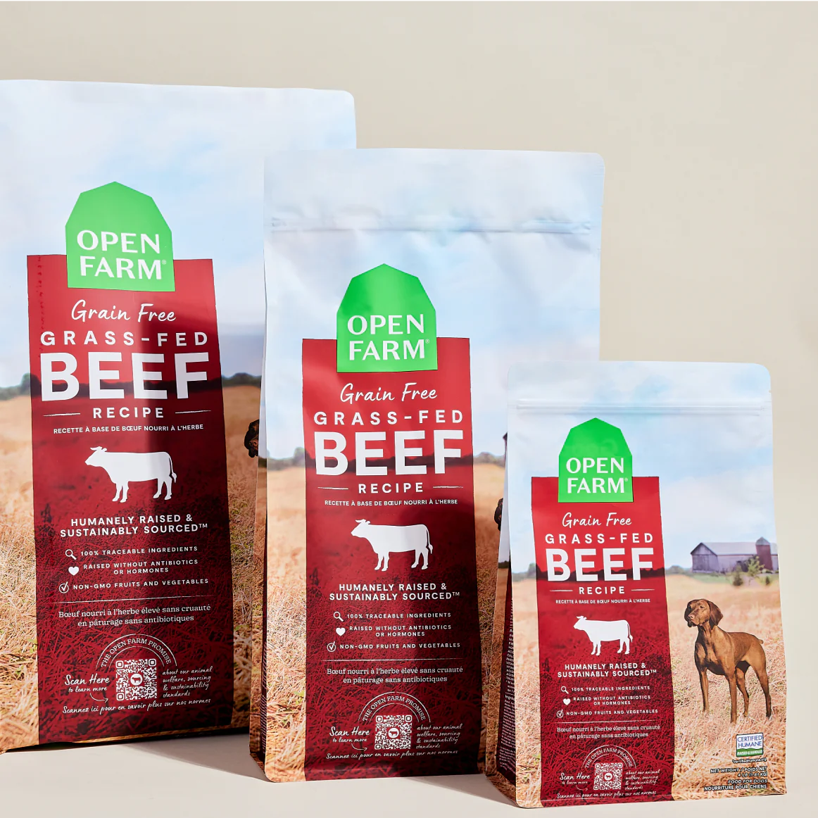 Open Farm Grass-Fed Beef Grain-Free Dog Kibble