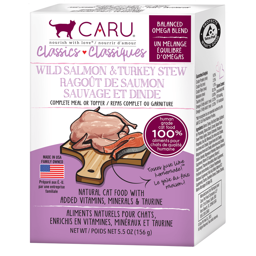 Caru Classics Salmon & Turkey Stew for Cats