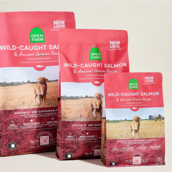 Open Farm Wild Caught Salmon Ancient Grains Dog Kibble